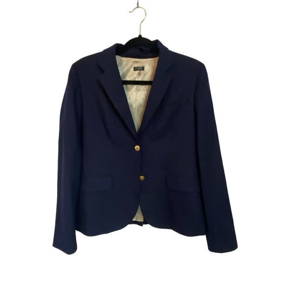 J.Crew blue keating blazer, gold buttons navy blue, - Picture 1 of 6